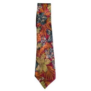 Granata‎ Bruno Mens Floral silk Tie Made In Italy